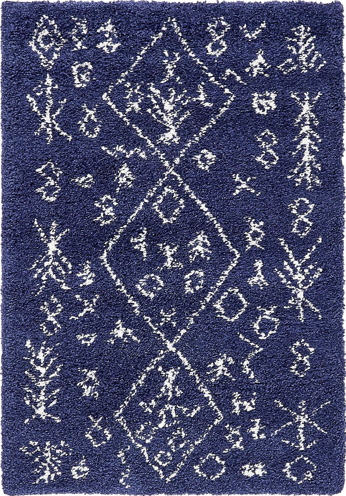 Casablanca Comfort Collection Area Rug - Sahara Rectangle Navy Blue  lifestyle 5