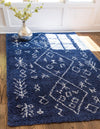 Casablanca Comfort Collection Area Rug - Sahara Rectangle Navy Blue  lifestyle 7