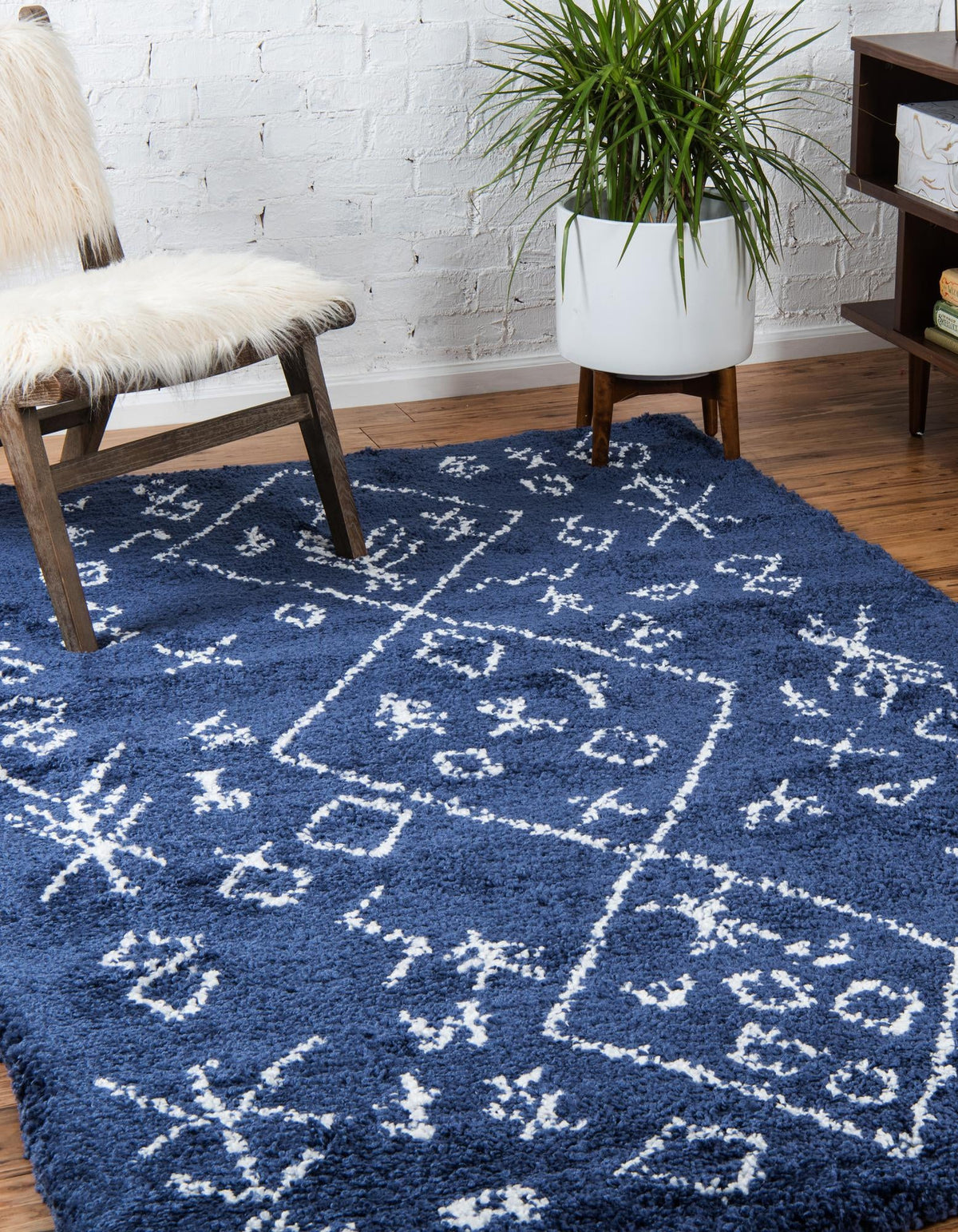 Casablanca Comfort Collection Area Rug - Sahara Rectangle Navy Blue  lifestyle 12
