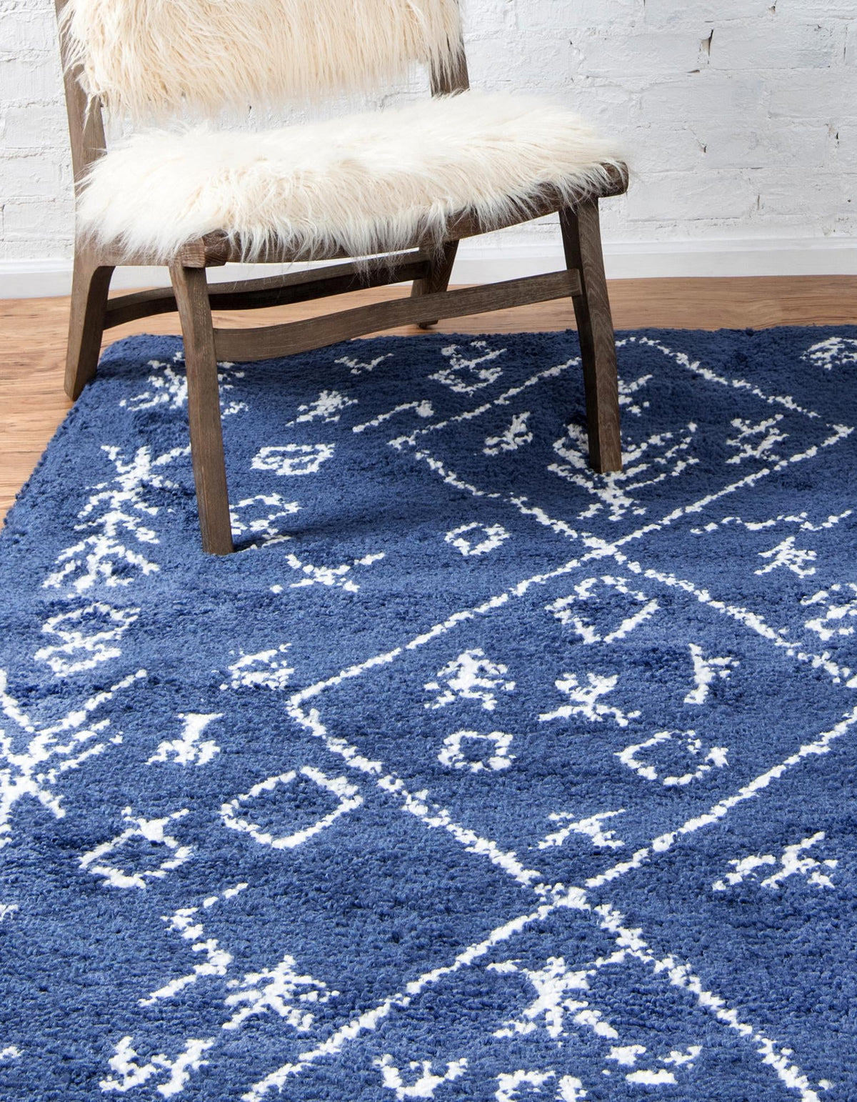 Casablanca Comfort Collection Area Rug - Sahara Rectangle Navy Blue  lifestyle 17