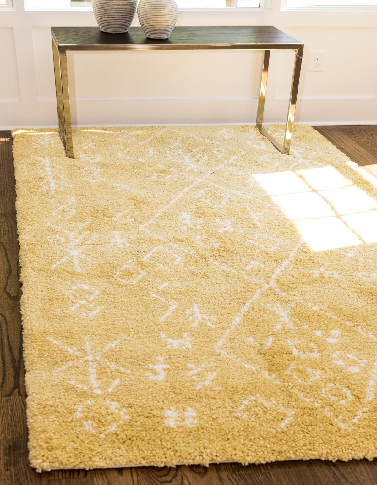 Casablanca Comfort Collection Area Rug - Sahara Rectangle Yellow  lifestyle 4