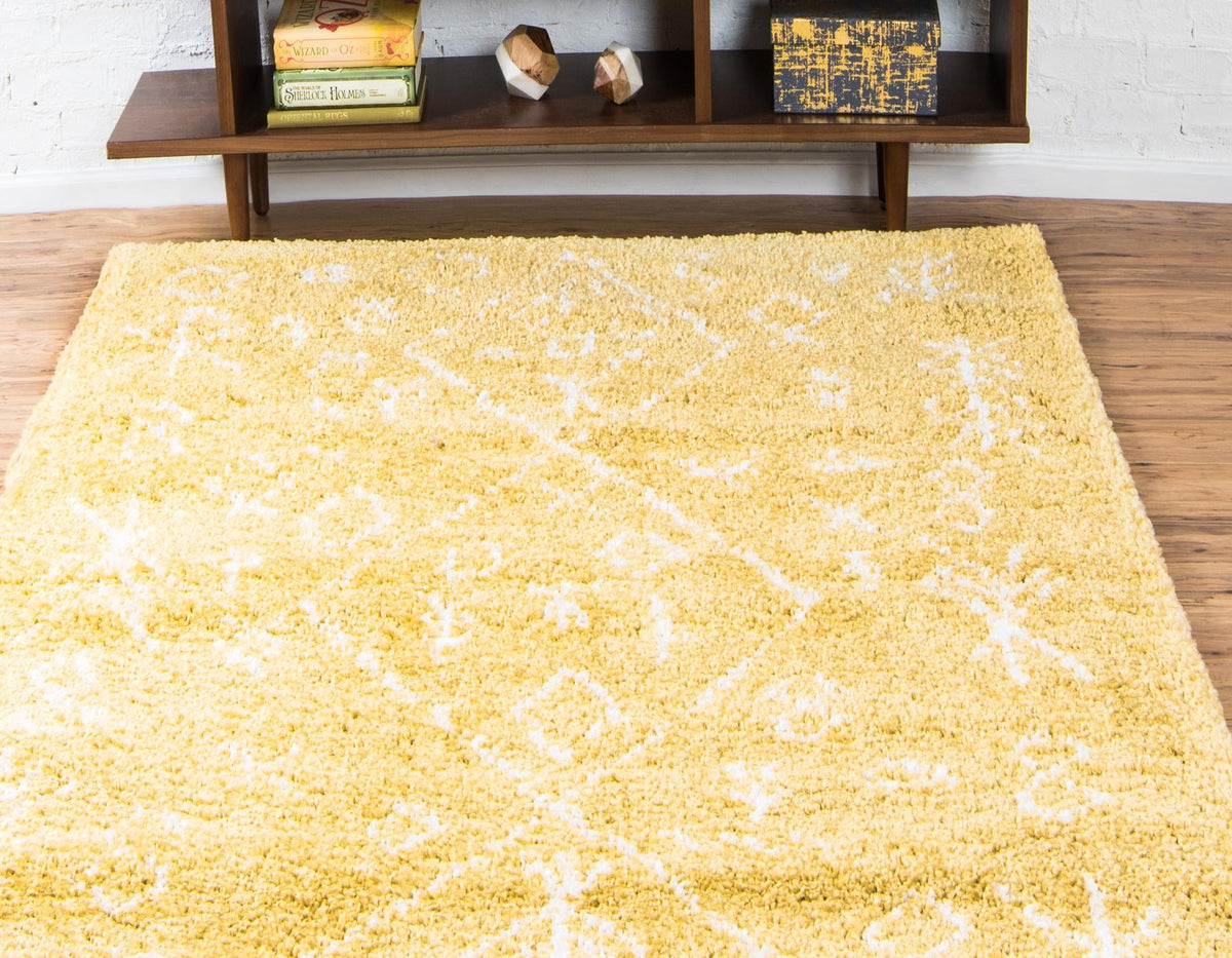 Casablanca Comfort Collection Area Rug - Sahara Rectangle Yellow  lifestyle 8