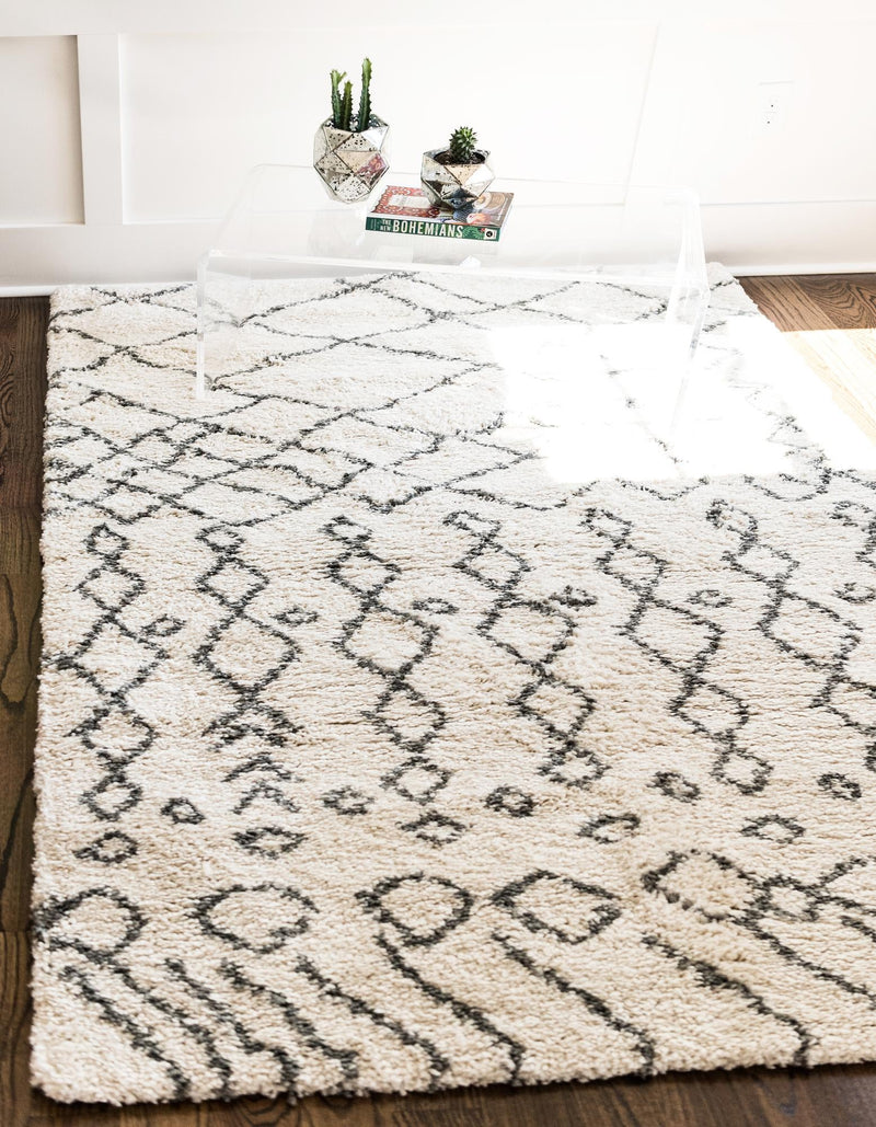 Casablanca Comfort Collection Area Rug -  Fez Rectangle Pure Ivory  lifestyle 3