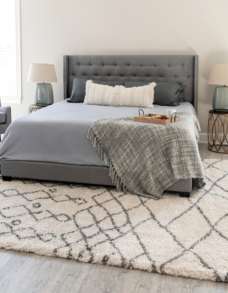 Casablanca Comfort Collection Area Rug -  Fez Rectangle Pure Ivory  lifestyle 10