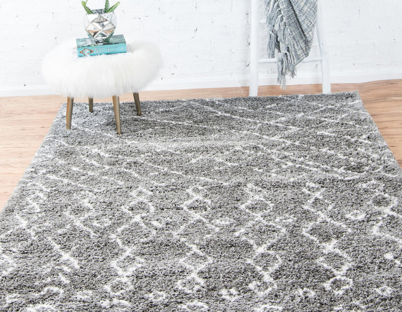 Casablanca Comfort Collection Area Rug -  Fez Rectangle Gray  lifestyle 11