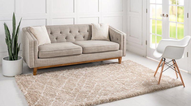 Casablanca Comfort Collection Area Rug -  Fez Rectangle Taupe  lifestyle 8