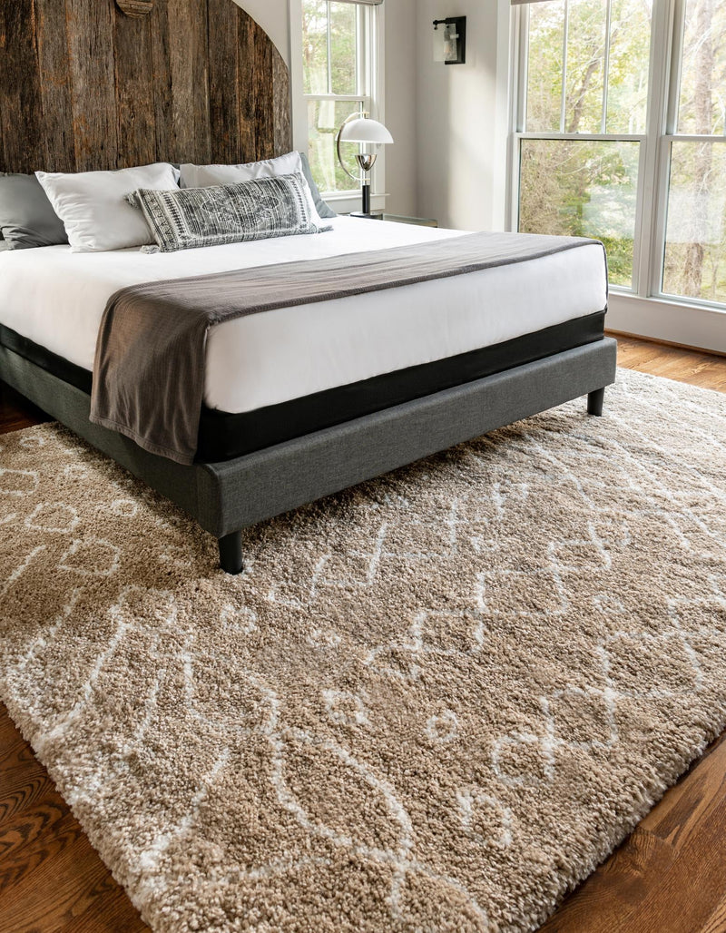 Casablanca Comfort Collection Area Rug -  Fez Rectangle Taupe  lifestyle 12