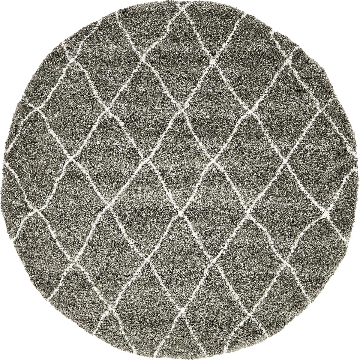 Casablanca Comfort Collection Area Rug -  Tangier Round Gray  lifestyle 52