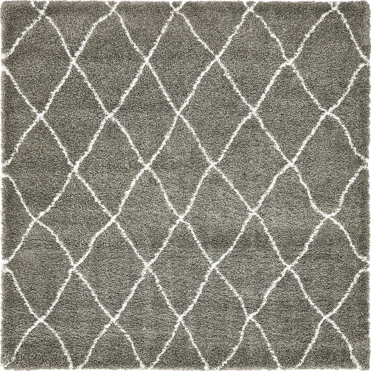 Casablanca Comfort Collection Area Rug -  Tangier Square Gray  lifestyle 54