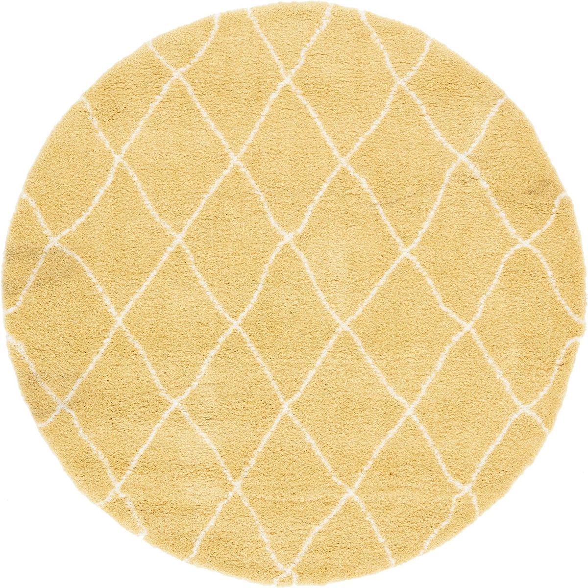 Casablanca Comfort Collection Area Rug -  Tangier Round Yellow  lifestyle 63