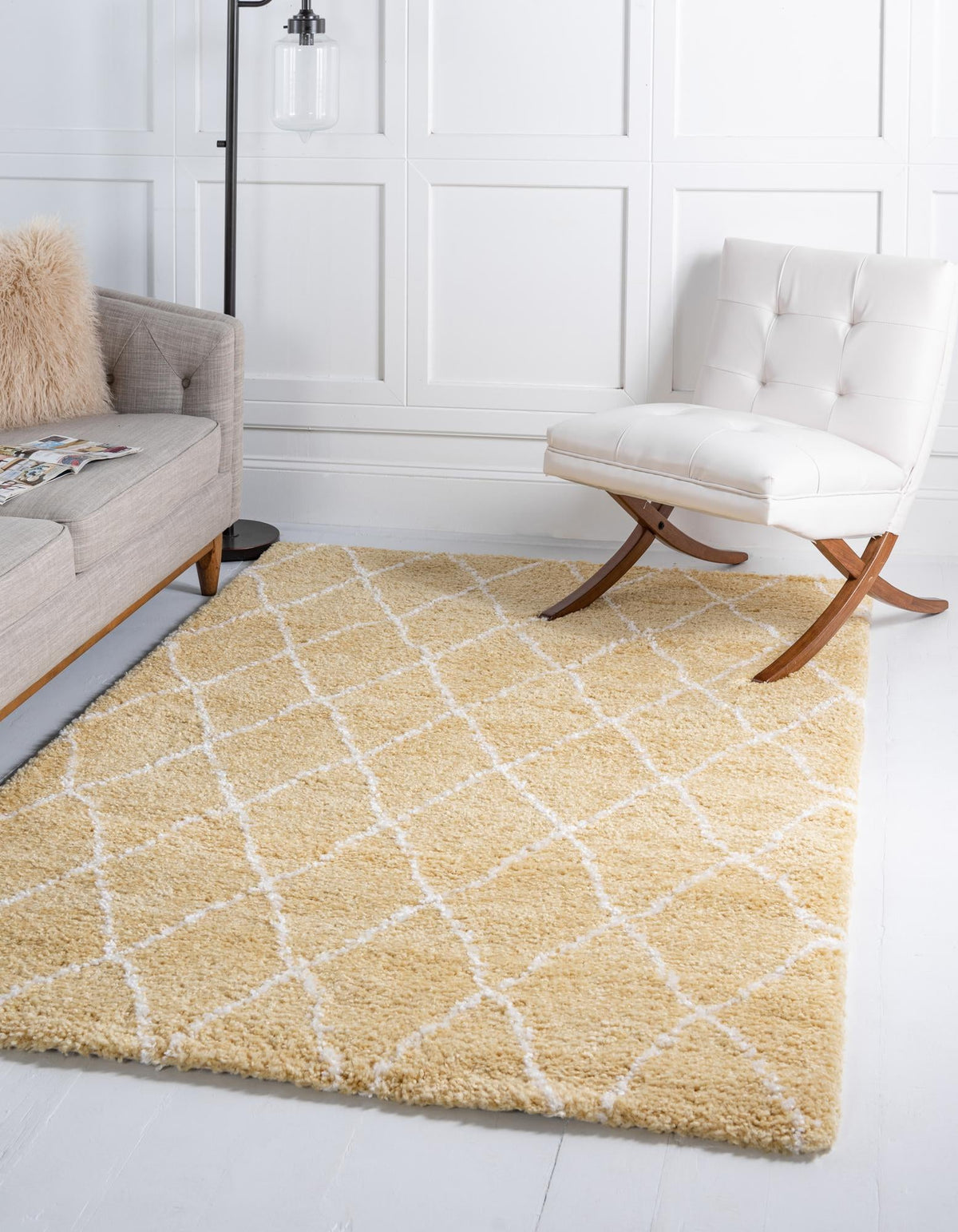 Casablanca Comfort Collection Area Rug -  Tangier Rectangle Yellow  lifestyle 9