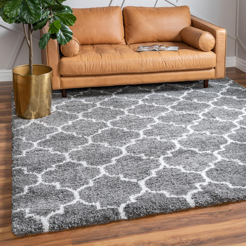Casablanca Comfort Collection Area Rug -  Atlas Square Gray  lifestyle 70