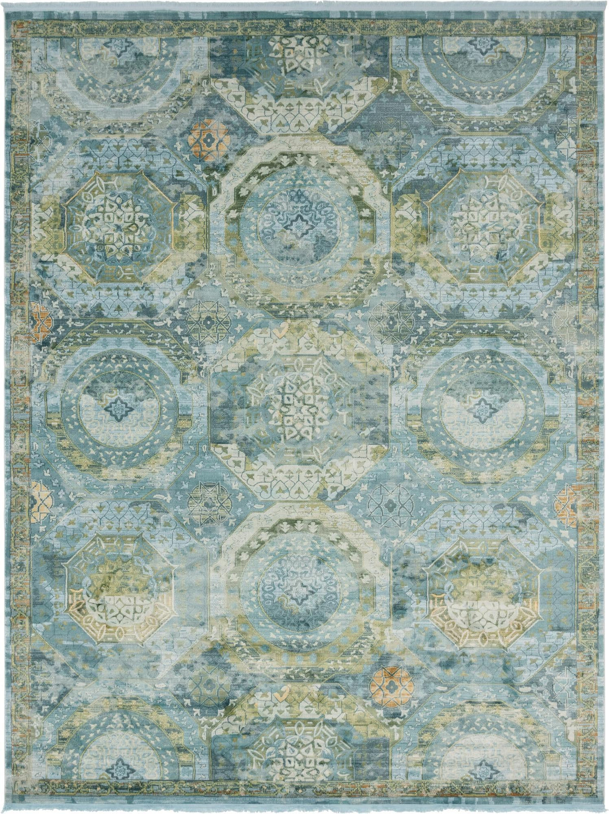 Caribbean Breeze Collection Area Rug -  Lucia Rectangle Light Blue  lifestyle 4