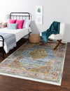 Caribbean Breeze Collection Area Rug -  Vieques Rectangle Light Blue  lifestyle 3