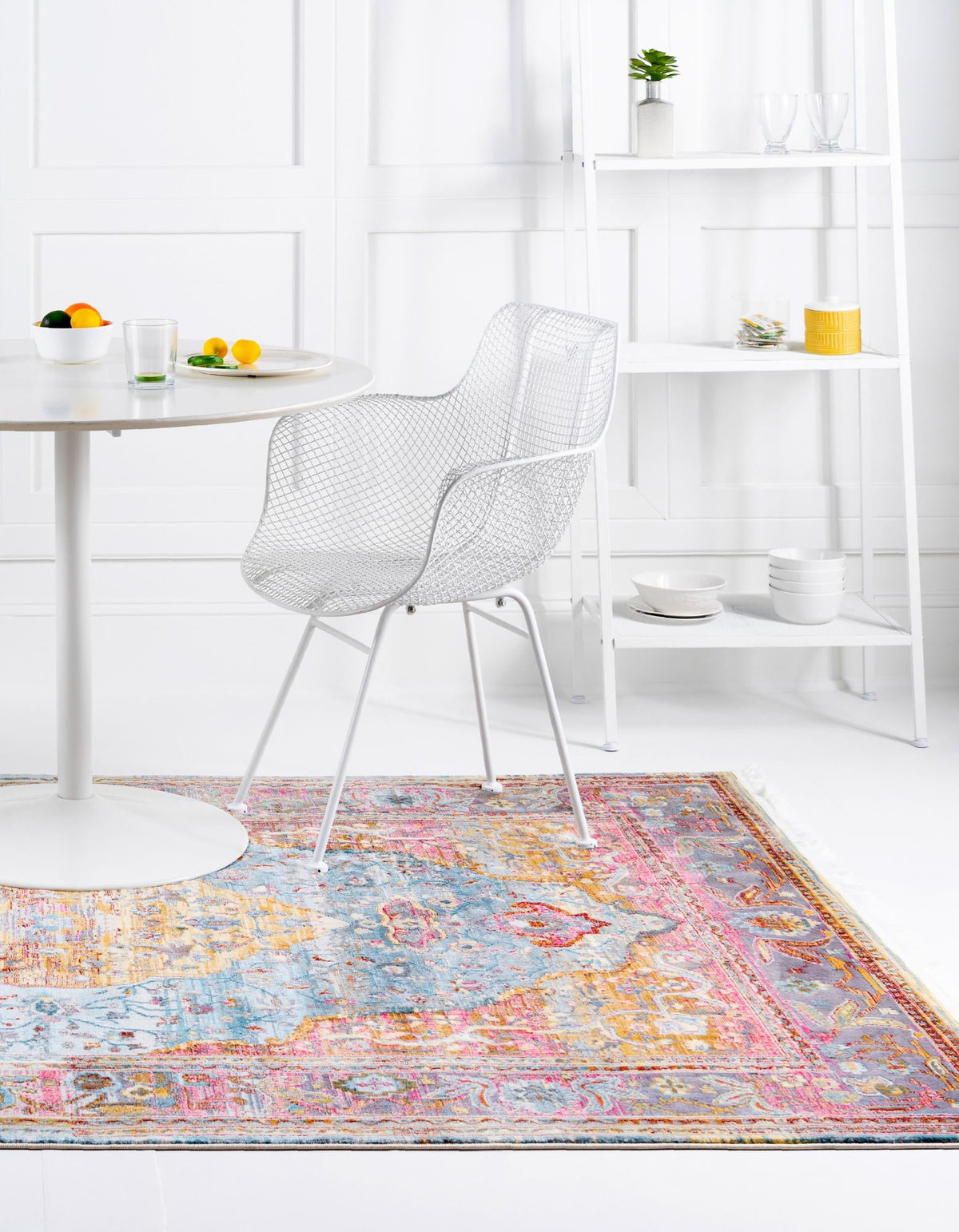 Caribbean Breeze Collection Area Rug -  Vieques Rectangle Light Blue  lifestyle 7