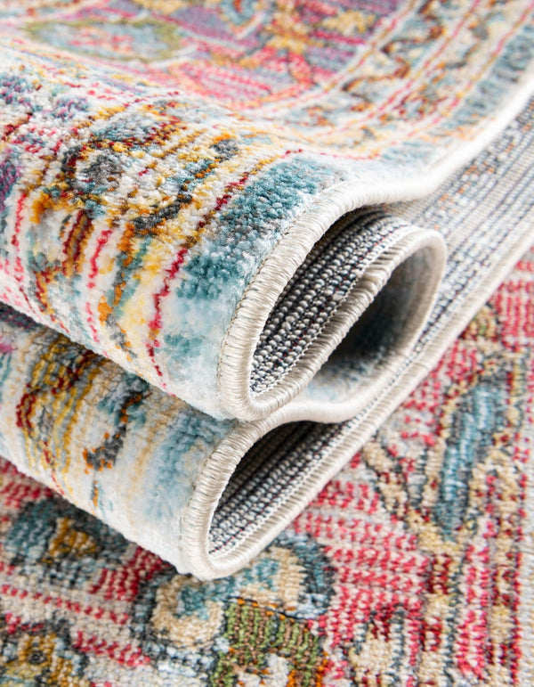 Caribbean Breeze Collection Area Rug -  Vieques Rectangle Light Blue  lifestyle 28