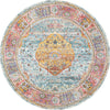 Caribbean Breeze Collection Area Rug -  Vieques Round Light Blue  lifestyle 29