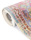 Caribbean Breeze Collection Area Rug -  Vieques Round Light Blue  lifestyle 77