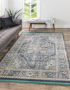 Caribbean Breeze Collection Area Rug -  Andros Rectangle Gray  lifestyle 4