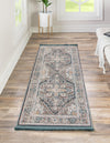 Caribbean Breeze Collection Area Rug -  Andros Runner Gray  lifestyle 38