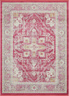 Caribbean Breeze Collection Area Rug -  Andros Rectangle Pink  lifestyle 4