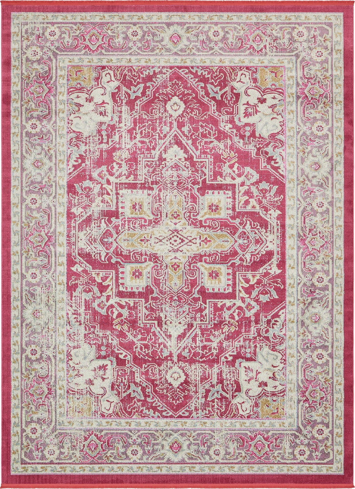 Caribbean Breeze Collection Area Rug -  Andros Rectangle Pink  lifestyle 4