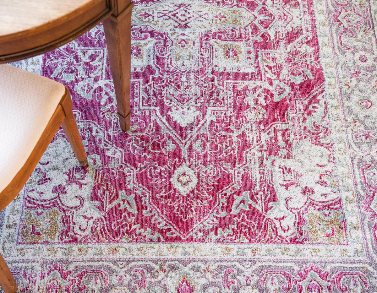 Caribbean Breeze Collection Area Rug -  Andros Rectangle Pink  lifestyle 14