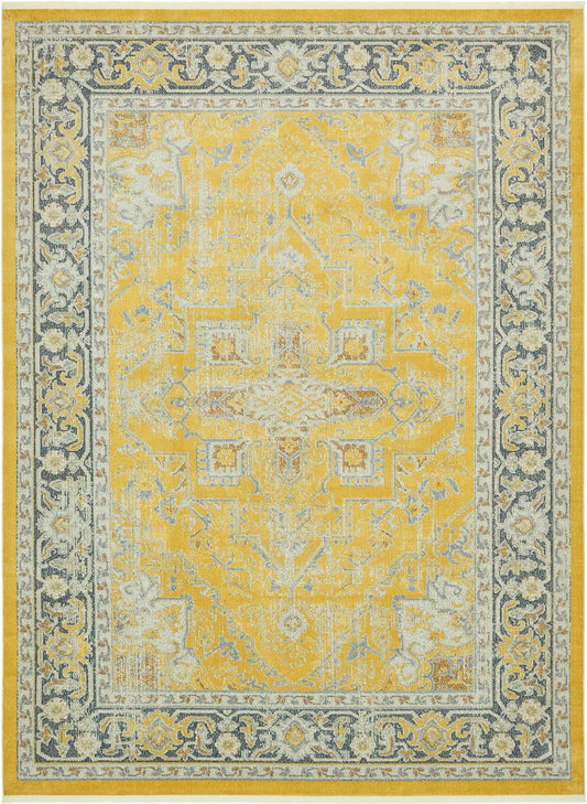 Caribbean Breeze Collection Area Rug -  Andros Rectangle Yellow Main