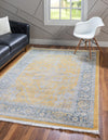Caribbean Breeze Collection Area Rug -  Andros Rectangle Yellow  lifestyle 3