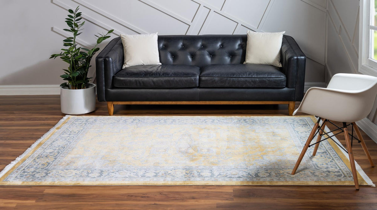 Caribbean Breeze Collection Area Rug -  Andros Rectangle Yellow  lifestyle 7