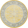 Caribbean Breeze Collection Area Rug -  Andros Round Yellow  lifestyle 27