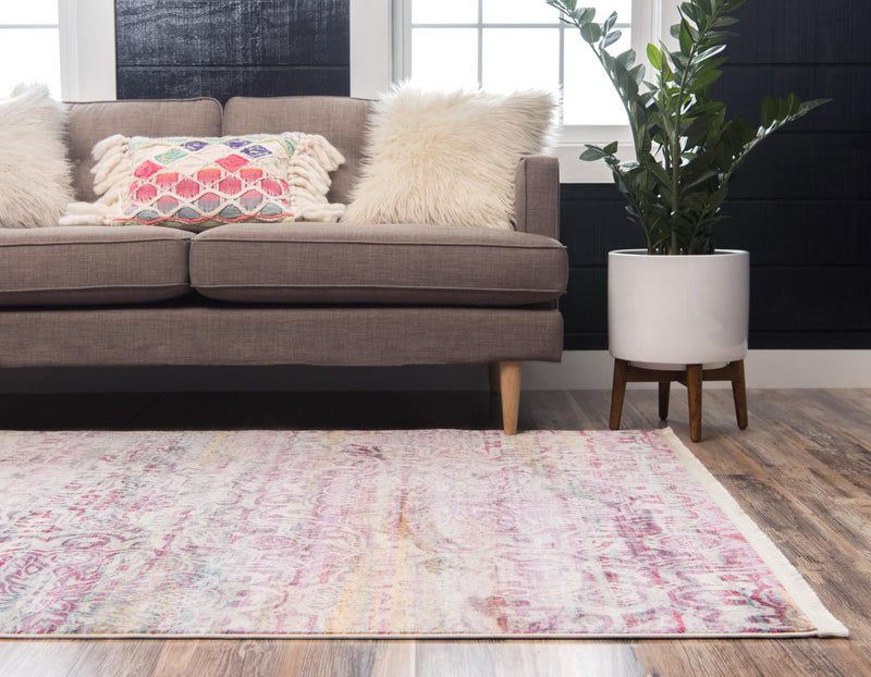 Caribbean Breeze Collection Area Rug -  Bimini Rectangle Pink  lifestyle 4