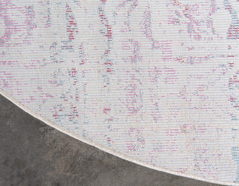 Caribbean Breeze Collection Area Rug -  Bimini Round Pink  lifestyle 21