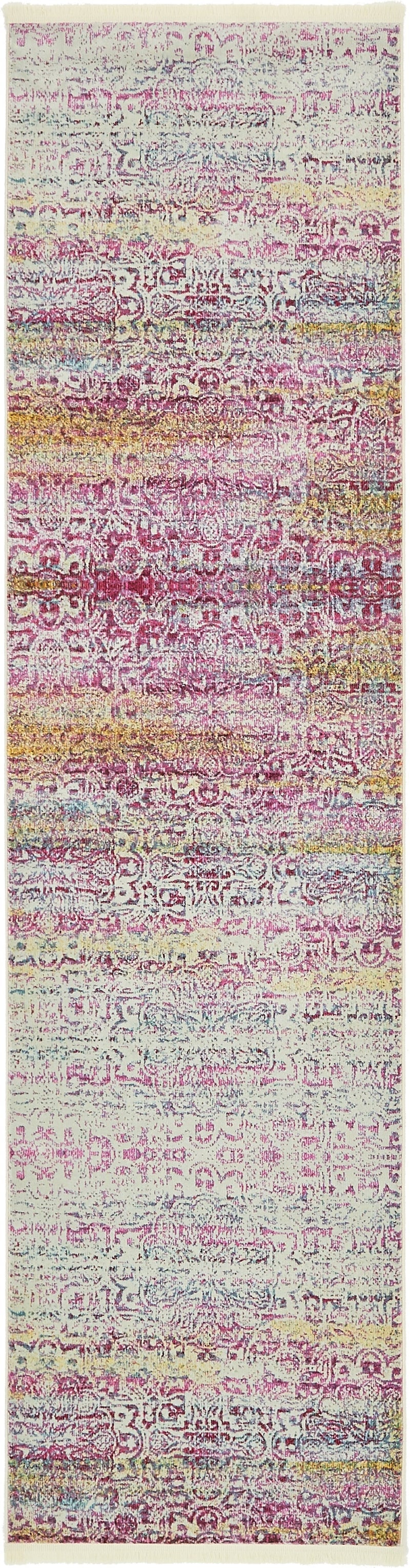 Caribbean Breeze Collection Area Rug -  Bimini Runner Pink  lifestyle 9