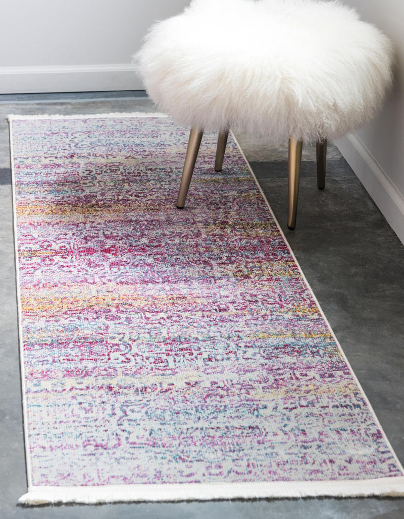 Caribbean Breeze Collection Area Rug -  Bimini Runner Pink  lifestyle 11
