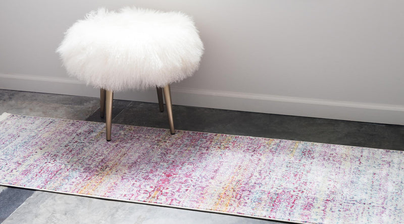 Caribbean Breeze Collection Area Rug -  Bimini Runner Pink  lifestyle 13