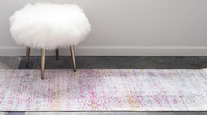 Caribbean Breeze Collection Area Rug -  Bimini Runner Pink  lifestyle 15