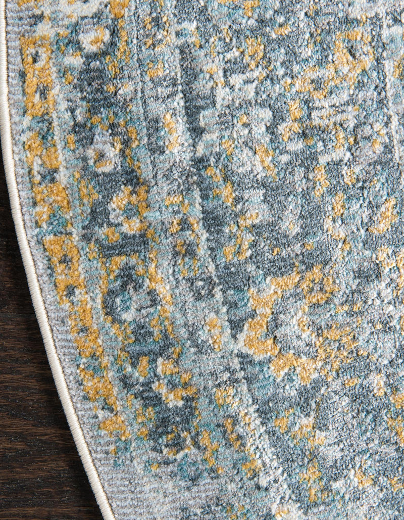 Caribbean Breeze Collection Area Rug -  Calypso Round Gray  lifestyle 19