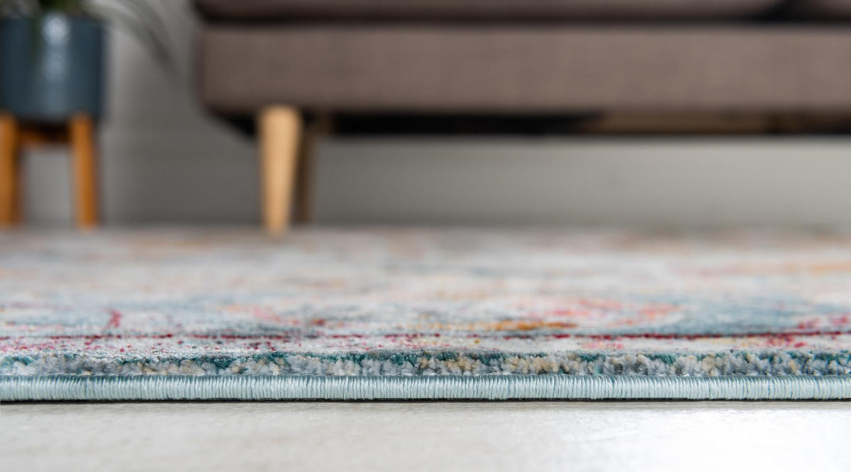 Caribbean Breeze Collection Area Rug -  Xcalak Rectangle Light Blue  lifestyle 9