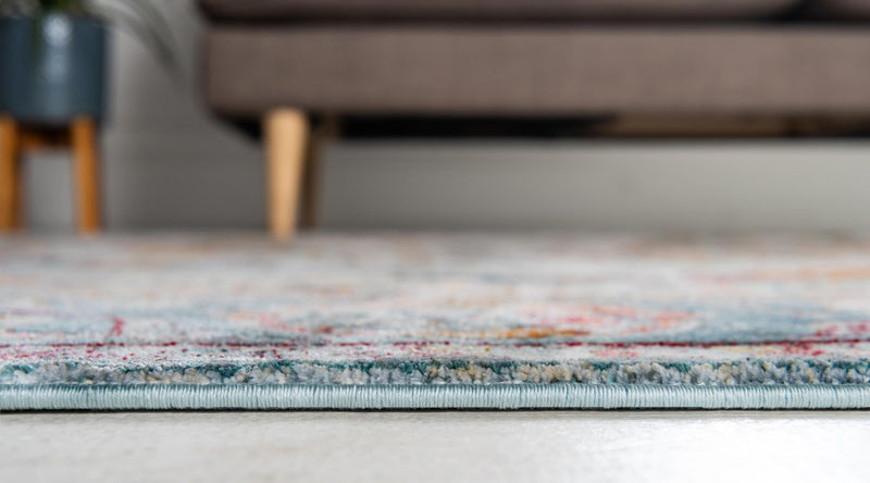 Caribbean Breeze Collection Area Rug -  Xcalak Rectangle Light Blue  lifestyle 9