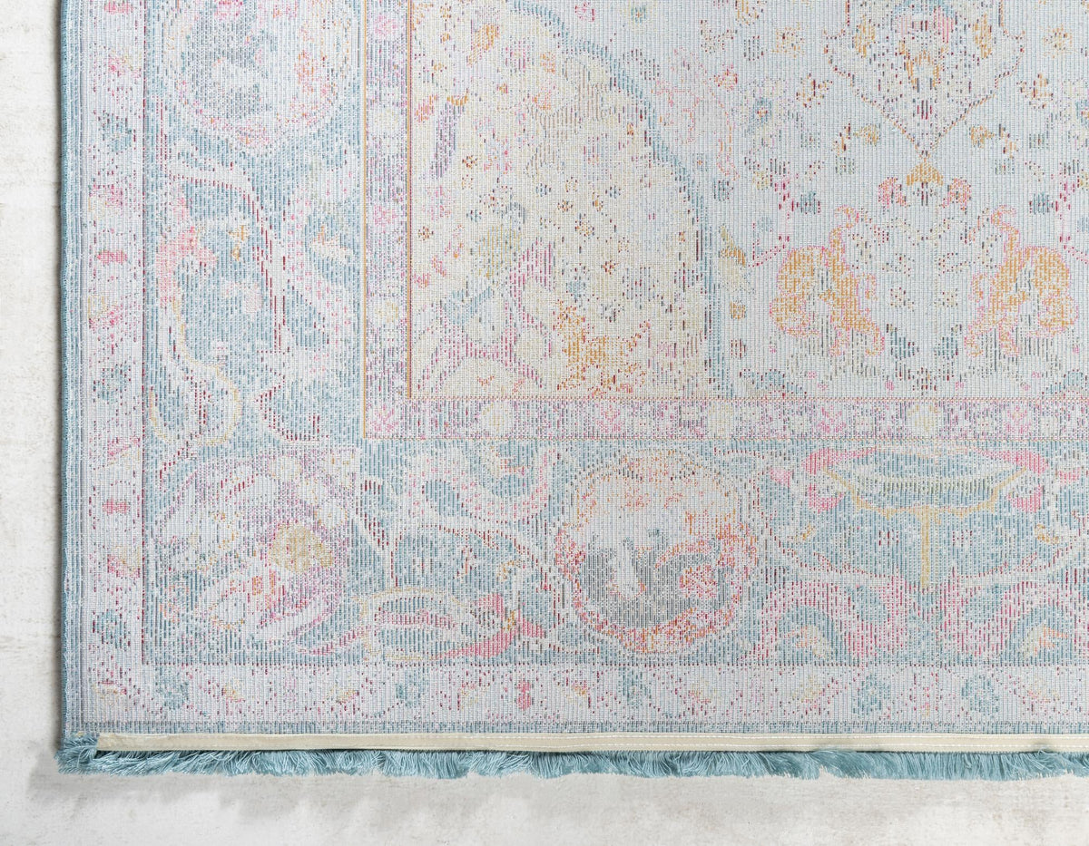 Caribbean Breeze Collection Area Rug -  Xcalak Rectangle Light Blue  lifestyle 15