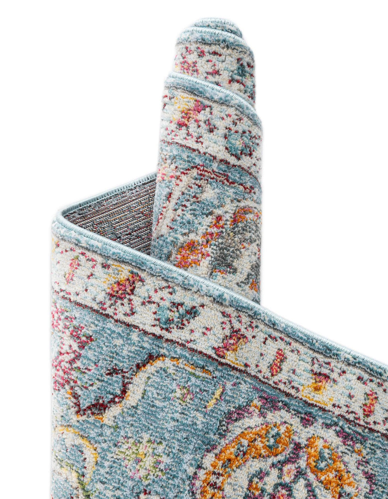 Caribbean Breeze Collection Area Rug -  Xcalak Rectangle Light Blue  lifestyle 16