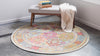 Caribbean Breeze Collection Area Rug -  Grenada Round Multi  lifestyle 17