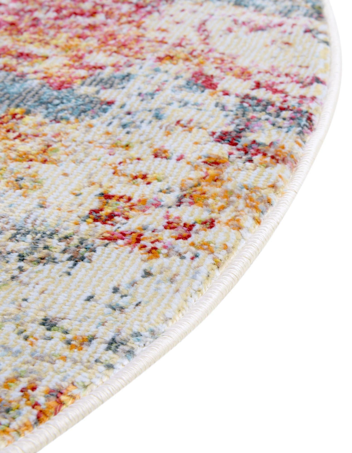 Caribbean Breeze Collection Area Rug -  Isla Round Cream  lifestyle 46