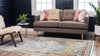 Caribbean Breeze Collection Area Rug -  Heliconia Rectangle Light Blue  lifestyle 3