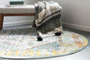 Caribbean Breeze Collection Area Rug -  Heliconia Round Light Blue  lifestyle 17