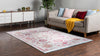 Caribbean Breeze Collection Area Rug -  Drake Rectangle Light Blue  lifestyle 3