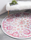 Caribbean Breeze Collection Area Rug -  Drake Round Light Blue  lifestyle 13