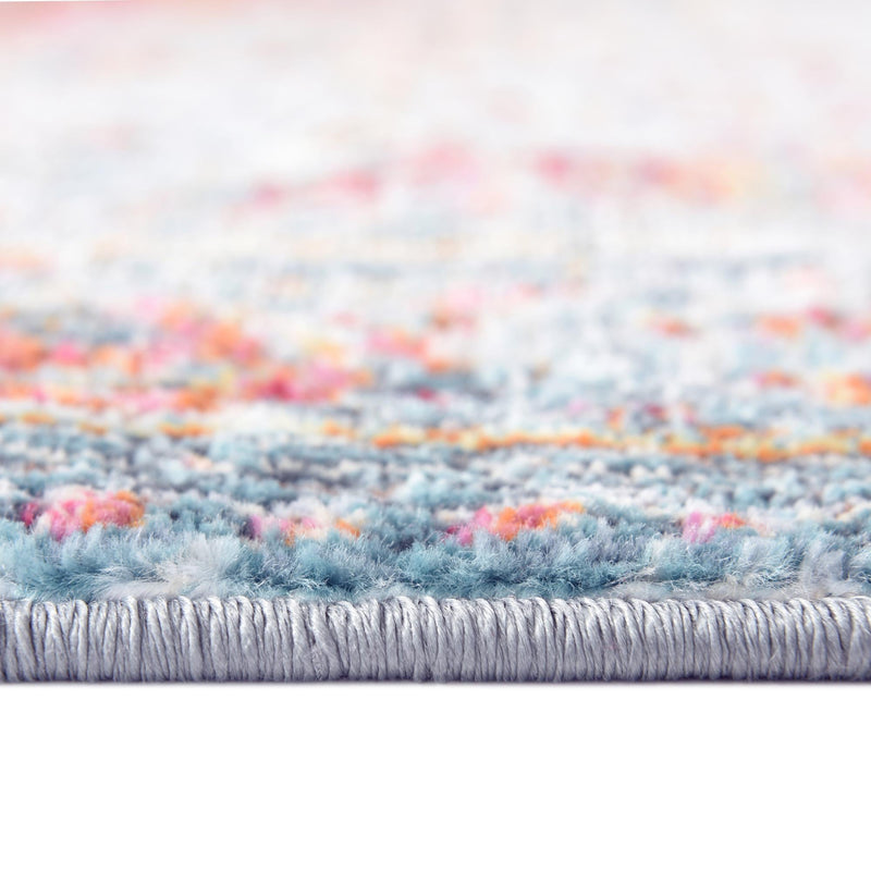 Caribbean Breeze Collection Area Rug -  Floriana Rectangle Light Blue  lifestyle 9