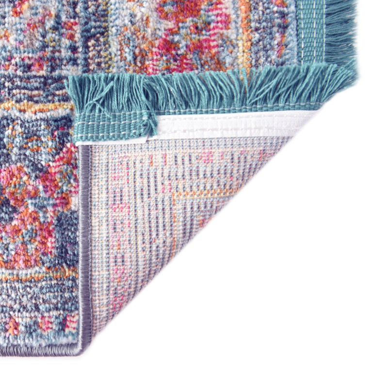 Caribbean Breeze Collection Area Rug -  Floriana Rectangle Light Blue  lifestyle 13